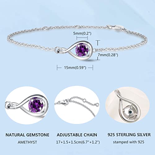 Fancime FR-1993509-001 Amethyst Bracelet February Birthstone thumb #5
