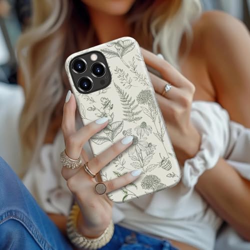 Esdot for iPhone 15 Pro Max Case Cute - Wireless Charging - Preppy Floral | Compatible with Magsafe, Dual-Layer Hard Shell & Silicone, Aesthetic Wildflower Phone Cover for Women Girls - image 7