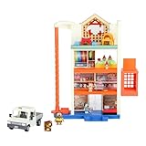 Bluey Hammerbarn Shopping Centre Mega Set, 4 Level, 22 Inch Tall Playset With Working Lift and Trolley Return, Lights and 45+ Sounds, 3 Figures, 15 Accessories, Plus Utility Vehicle