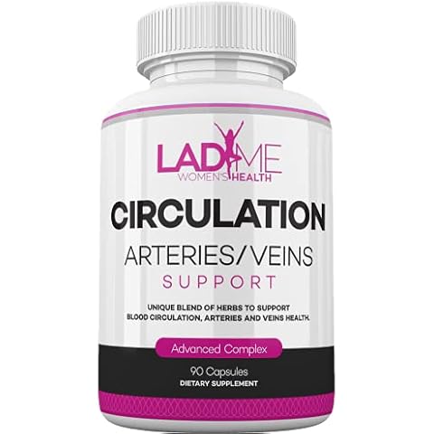 LadyMe Circulation and Vein Support Helps Reduce Discomfort in Legs and Supports Healthy Cardiovascular Functions with Butchers Broom, Diosmin, Hawthorn up to 3-Months Supply for Women 90 Capsules Cover