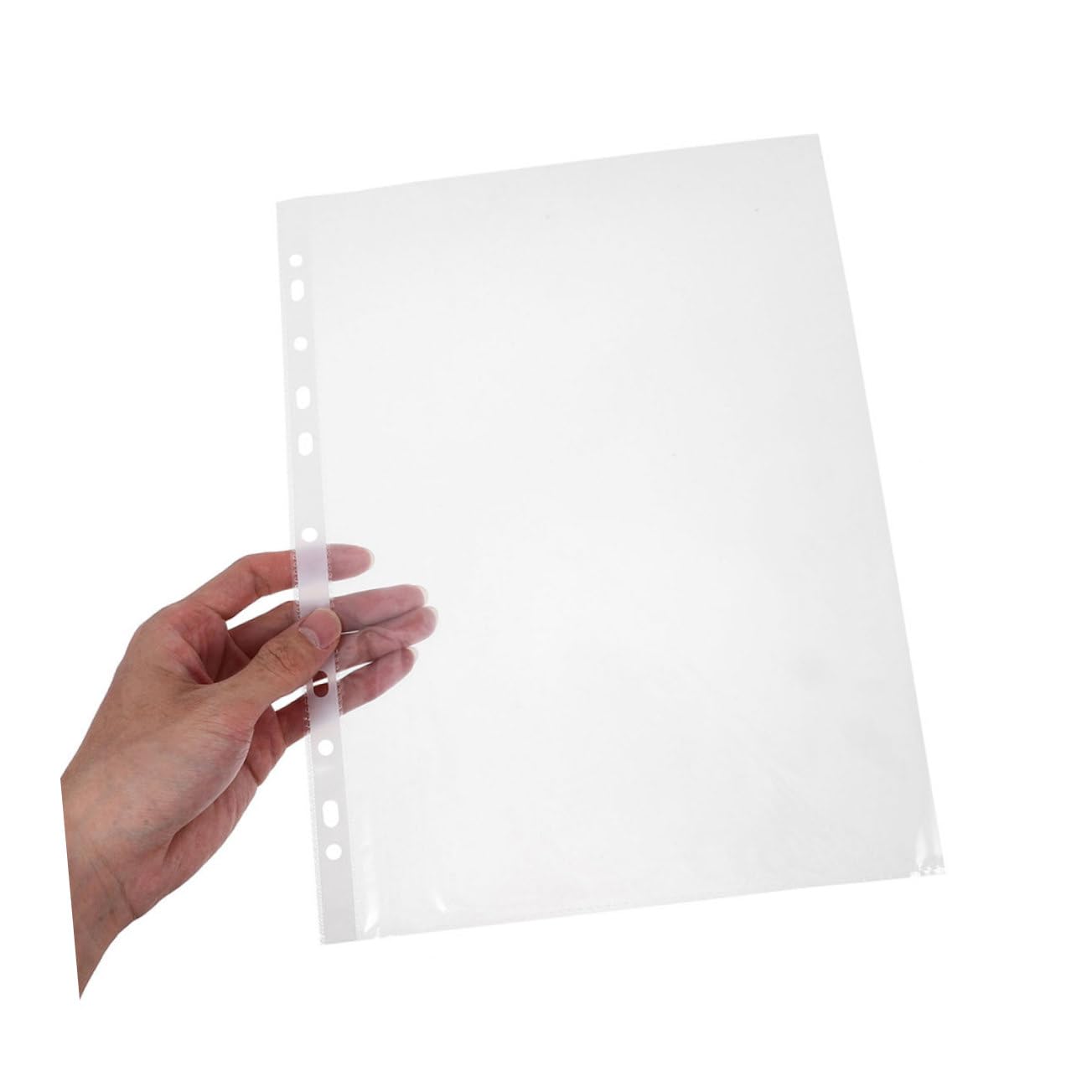 Uonlytech 100 Fundas Protectoras A4 de Plástico Resistentes para Fotos y Documentos Escolares E Oficina