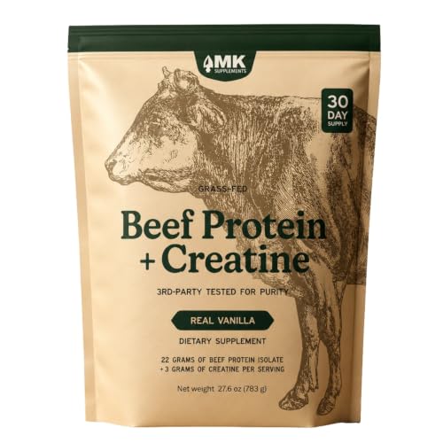 MK Supplements Beef Protein Powder + Creatine