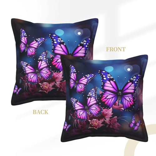 Housses de coussin pour canapé moderne violettes et rustiques - 8