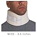 OTC Cervical Collar, Soft Contour Foam, Neck Support Brace, White Wide 3.5