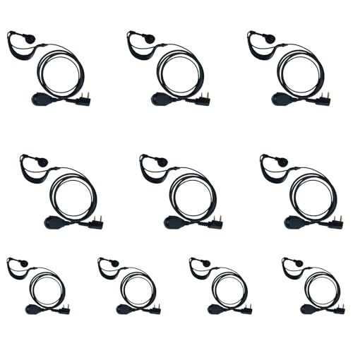 TDYU �}�C�N�t��G�^�C���[�s�[�X PTT Baofeng UV-5R BF-F8HP BF-888S Kenwood TK-208 TK-360G TK3230 TK-3160 Puxing Quansheng Wouxun �o�������W�I 10�p�b�N