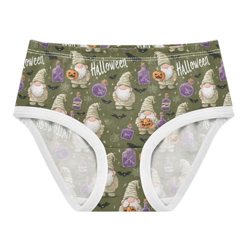 Girls Underwear Soft Cotton Halloween Gnome Kids Panties in Sizes 2/3t, 4t, 5t, 6 and 8