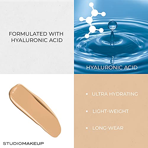 Studiomakeup Flawless Skin Foundation W/ Hyaluronic Acid For Hydrating Skin (Oat Deep Shade) – Radiant, Hydrating Foundation For Mature Skin – Light Foundation Makeup For Natural Look – Suitable For All Skin Types #TOP2