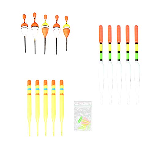 k-outdoor ウキ セット フロート 釣り浮き 釣り用ウキ 夜釣り 蛍光 15点セット 1枚目