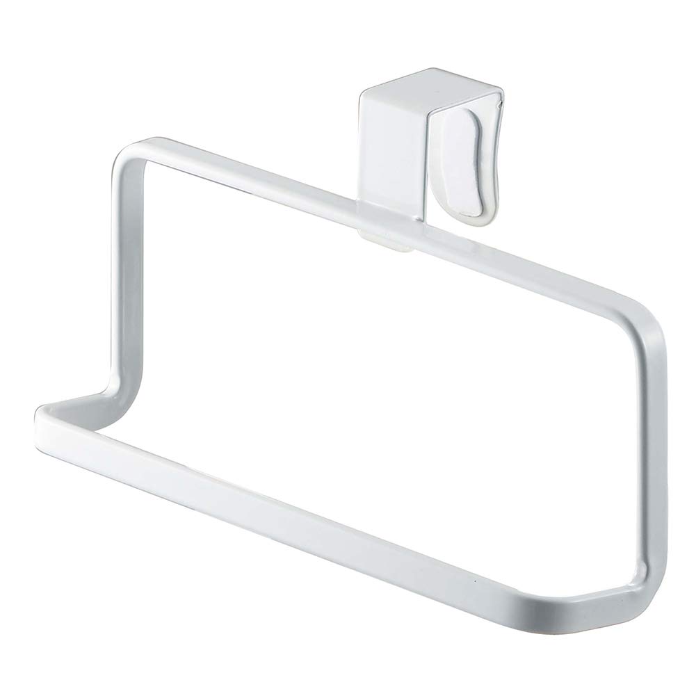 Yamazaki Towel Hanger, Alloy Steel, White, Standard Size