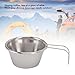 SUNGOOYUE Stainless Steel Camp Bowl, Lightweight Mini Camping Cup Tableware for Travel Hiking Outdoor Picnic