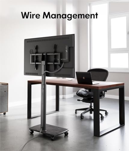 image for FITUEYES Rolling TV Floor Stand for 32 to 65 70 Inch TVs, Portable Mob