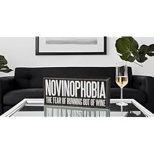 Primitives by Kathy 33238 Classic Box Sign, 8" x 3.5", Novinophobia Primitives by Kathy 33238 Classic Box Sign 8 x 35 Novinophobia