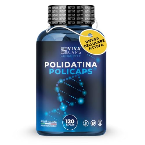 Polidatina Pura 120 Mg Alto Dosaggio 120Cps 1 Al Giorno Per 4 Mesi, Polidatina Integratore Attiva Le Sirtuine E Favorisce La Difesa Cellulare Con Prop