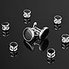 Aster 8 Pcs Men's Cufflinks, Tuxedo Studs Set for Men Classic Black&Silver Cufflinks Shirt Studs Men's Jewelry or Accessories Best Gift for Men Suitable for Wedding, Banquet, Ceremony, Business #5