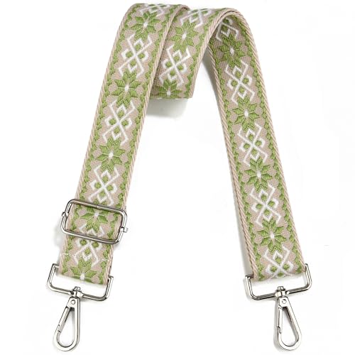 Image of Crossbody Straps for Purses Silver Hardware Purse Strap Wide Shoulder Strap Adjustable Replacement