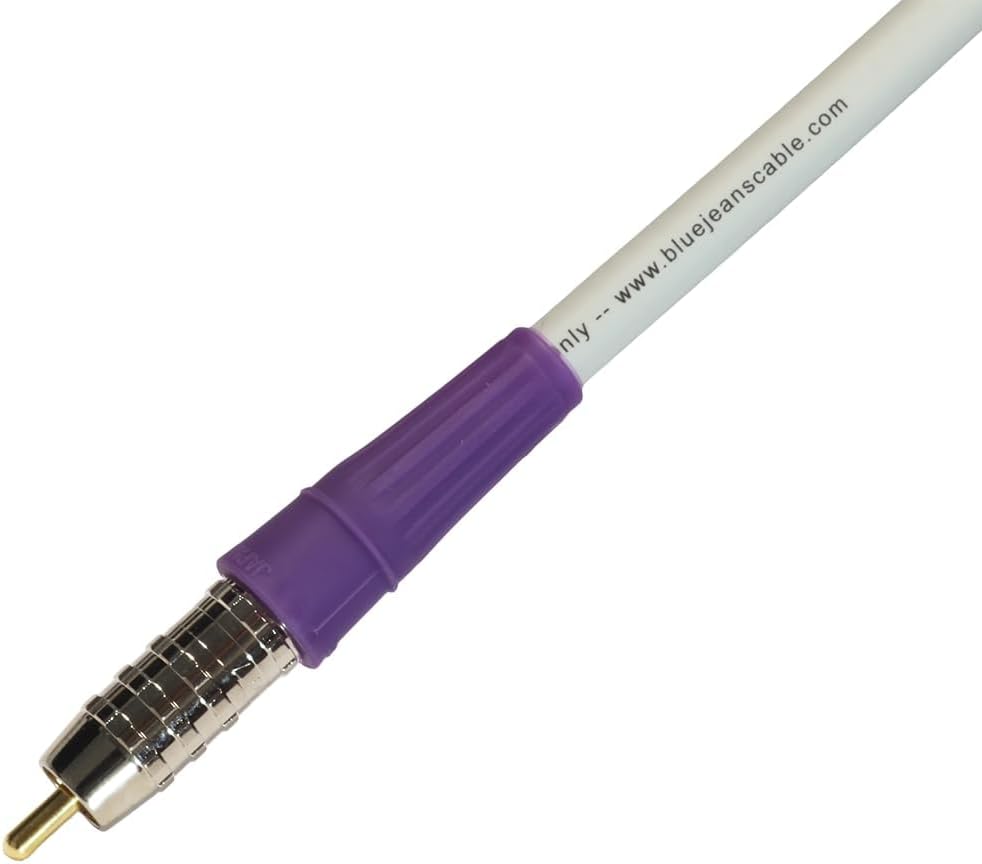 Blue Jeans Cable Blue Jeans Cable LC-1 Double-Shielded Low Capacitance Subwoofer Cable, 10 foot, White