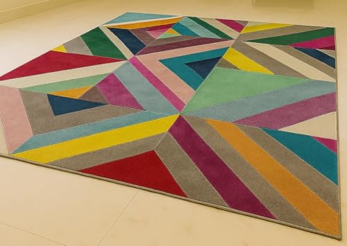Image of Luxurious Tufted Woolen Carpet Collection Size 10 X 12 Feet (Color-Multi)
