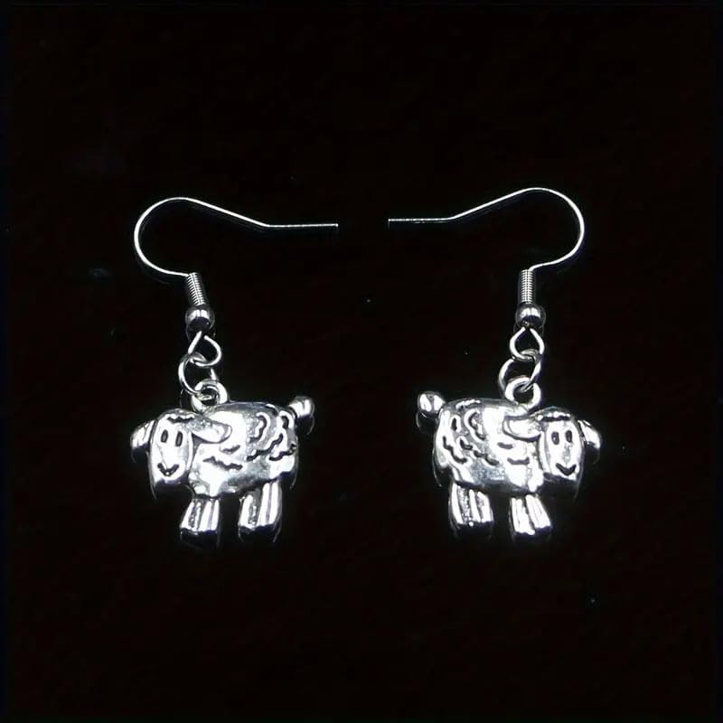 50Pcs Exquisite Antique Silver Zinc Alloy Sheep Animal Pendant Charms Retro DIY Antique Silver Bracelet Pendant Necklace Jewelry Making Chain Accessories - Image 7