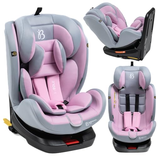 BBL - Siège auto Isofix - pivontant 360 ° - 40-150 cm - 0-36kg i- size EOL -rose