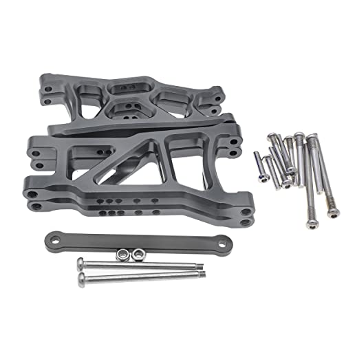 RIAARO Mini 1/10 RC Truck Front Upper Swing Arm Group (Aluminum Alloy + S2 Tie Rod)