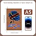 Leather Notebook for Men Women Vintage Democratic Republic of the Congo Flag Rose Flower Notepad Lined 100 Pages A5 Ruled Sketchbook Journal for Drawing Writing Note Taking Travel Diary for Business