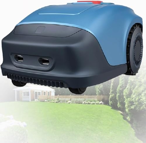 ZHLINGQ Robot Cortacésped De 1000 M², Serie De Robots Cortacésped para Garaje, Sistem a De Corte/Mulching De 3 Cuchillas, Ancho De Corte De 18 Cm, Altura De 20-55 Mm, Cortacésped, Sensor De Impacto