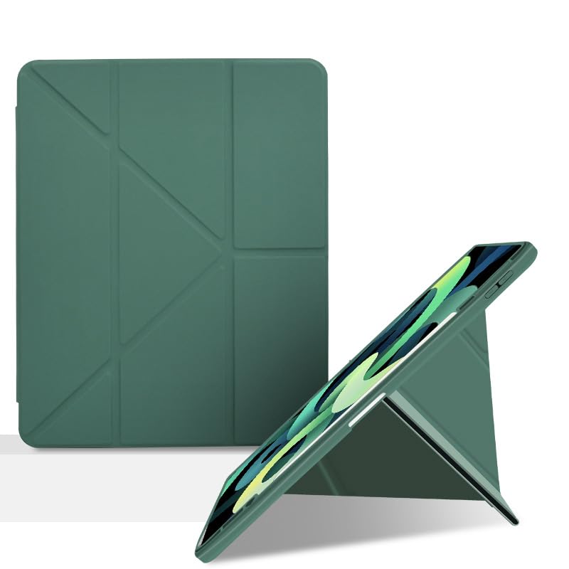 Smart Case for iPad mini 7 (A17 Pro) 2024 / Mini 6 2021 Portrait/Landscape Magnetic Case with Pencil Holder Multi-Angle Stand Auto Wake/Sleep Green