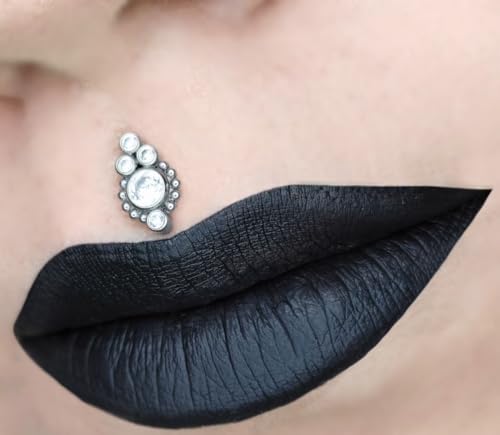 Image of Waterproof black color lipstick creamy matte finish | Long lasting