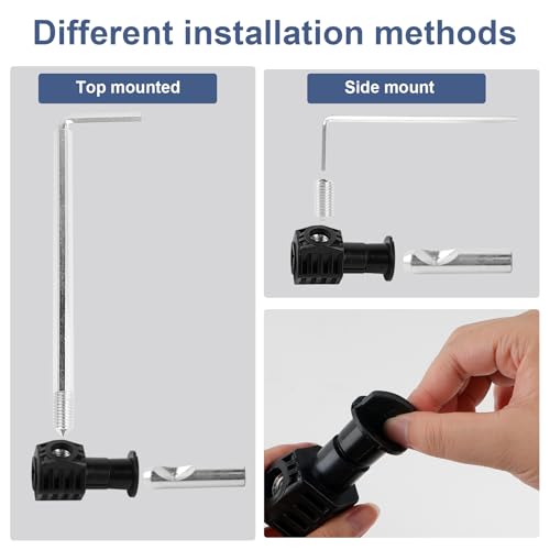 WC Befestigungsset, Universal-Befestigungsschrauben-Set für Wand-WC, Zubehör für die Toiletteninstallation, Befestigungsset für Wandhängende Toilette mit Schraubenschlüssel