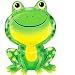 Amscan 3709401 Mr Froggy Shaped Supershape Foil Balloon
