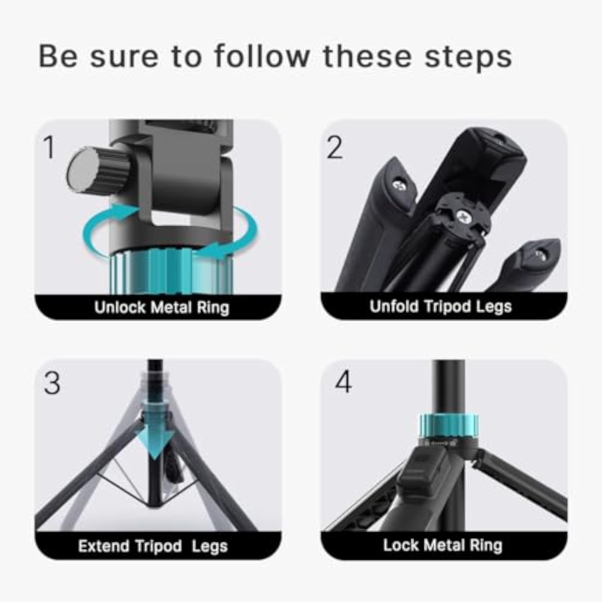 Selfie Stick/Tripod with Bluetooth Remote
