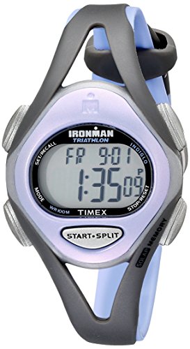 Timex Women's T5E511 Ironman Sleek 50 Mid-Size Purple/Gray Resin Strap Watch