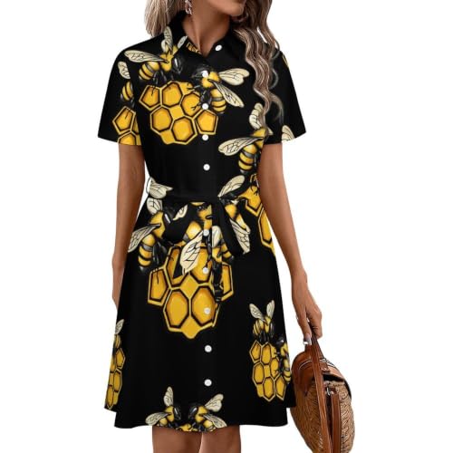 Robe chemise midi pour rester au frais et élégante malgré la chaleur estivale
