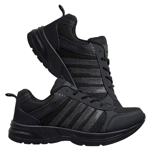 Image of BRUTON Black Men's Trendy Walking Shoes Regular Shoe Yoga Shoes for Men's & Boy's