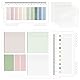MOGADEE® 700 Stück Haftstreifen Transparent, 6 Morandi 3 Größen Transparente Haftnotizen mit 2 Sets Morandi Sticky Tabs, Annotating Tabs Transparent, Index Tabs, Book Marks für Büro Schule Zuhause.