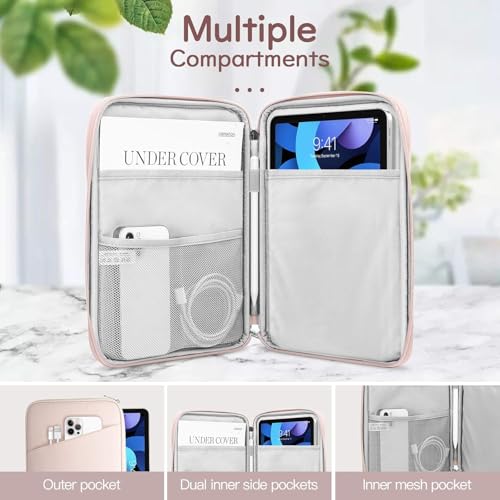 Dadanism 9-11\ Tablet Sleeve Tasche für iPad Pro 11\ M5/M4, iPad Air 11\ M4/M3, iPad (A16) 11\, iPad 10. Gen 10,9\, iPad 9/8/7. Gen 10,2\, iPad Air 5/4 10,9\, Galaxy Tab A11+ 11\/S10 Lite, Rosa