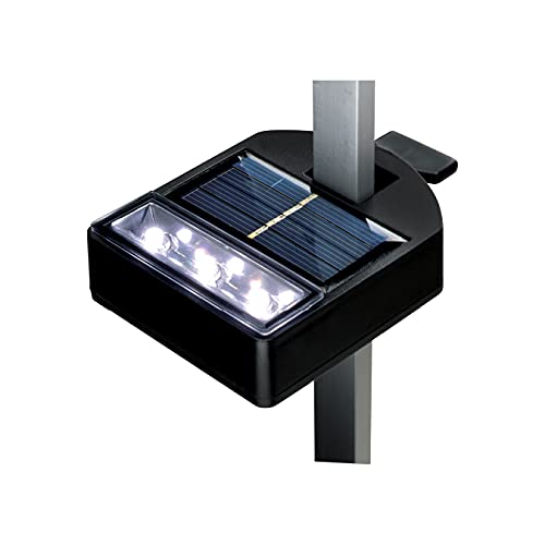 HOMEBRITE Improved Solar Powered Deck Yard Security Sign Spotlight 3 LED Light Waterproof Spotlight