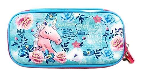 Image of FunBlast Metal Pencil Box Case with Pencil, Eraser, Sharpener Stationery Set - Double Layer Unicorn Pencil Case Stationary Organizer for Kids - Birthday Return Gift for Kids (Unicorn)