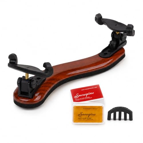 AMZZ Adjustable Solidwood Violin Shoulder Rest &ndash; Collapsible, for 3/4 & 4/4 Violins...