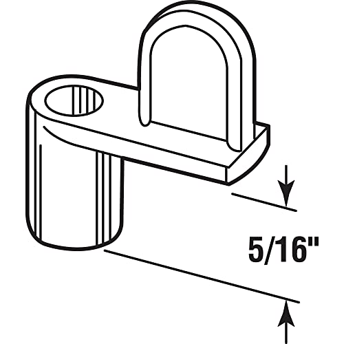 Image of Prime-Line PL 7893 5 /16 In. Screen Top Hangers, White (12 Pack)