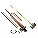 Kit Repuesto Resistencia Termo Eléctrico, contiene 1 Resistencia eléctrica curva sumergible 1500 W, 1 Junta de goma, 1 Tornillo fijación, 1 Ánodo de magnesio, 1 Termostato de varilla de 270 mm