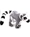 Onwomania Peluche Tessuto Peluche Animali Lemure Grigio Primate in Piedi 28 cm