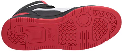 Image of PUMA Rebound Layup SL Mens Sneaker 115 DM US BlackWhiteHigh Risk Red