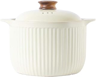 Crock Pot Casserole Claypot ryż zupa garnek na zupę garnek na zupę żaroodporny gospodarstwo domowe ceramika (kolor : biały, rozmiar: 1,3 l)
