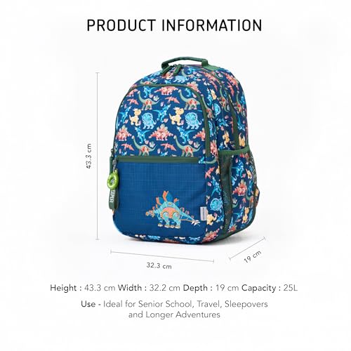 Image of ZOOKEEPER School Bag for Boys & Girls 8-10 Years Lightweight, Water Resistant Kids Backpack for School & Travel Spacious, Durable, Premium YKK Zippers Comfortable Design (Large, 25L)