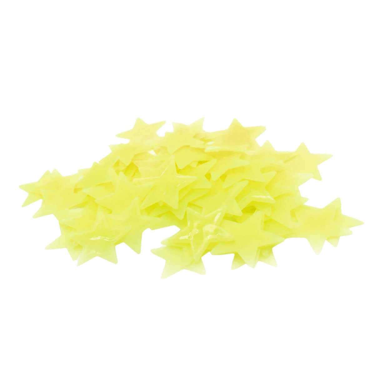 Skypro Yellow 200Pcs Luminous Stars Wall Stickers, Home Wall Ceiling Glow In The Dark Stars Stickers For Celling For Childrens Rooms, Baby, Children Bedroom