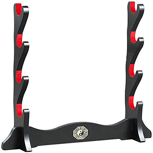 Épée Support Katana Support Samurai Support Wakizashi Tanto Présentoir étages Rack Quatre Weapon,Four Layers Cover