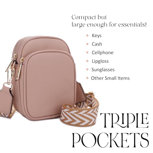 Image of Mali+Lili, Josie Triple Zip Crossbody Bag