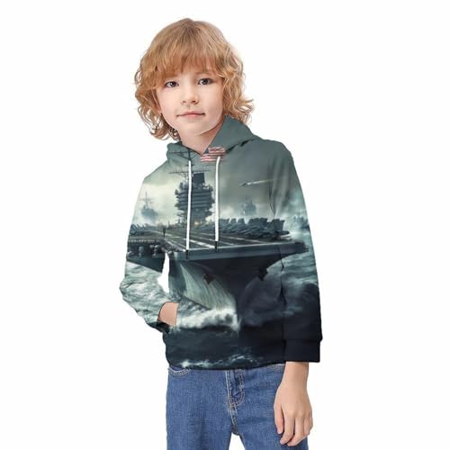 Sweat à capuche enfant skeleton imprimé 3D manches longues pull souple anti-irritation - 3