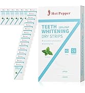 Hot Pepper Coconut Flavored Teeth Whitening Strips - 42Teeth Whitening Strips kit (21Pairs) with ...